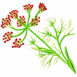 Plants Embroidery Design 5